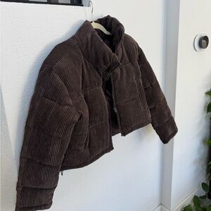 7 for all man kind brown suede puffer
